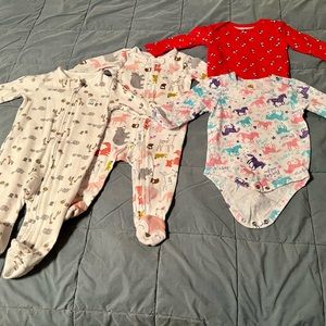 Bundle of baby girl size 6 month clothing